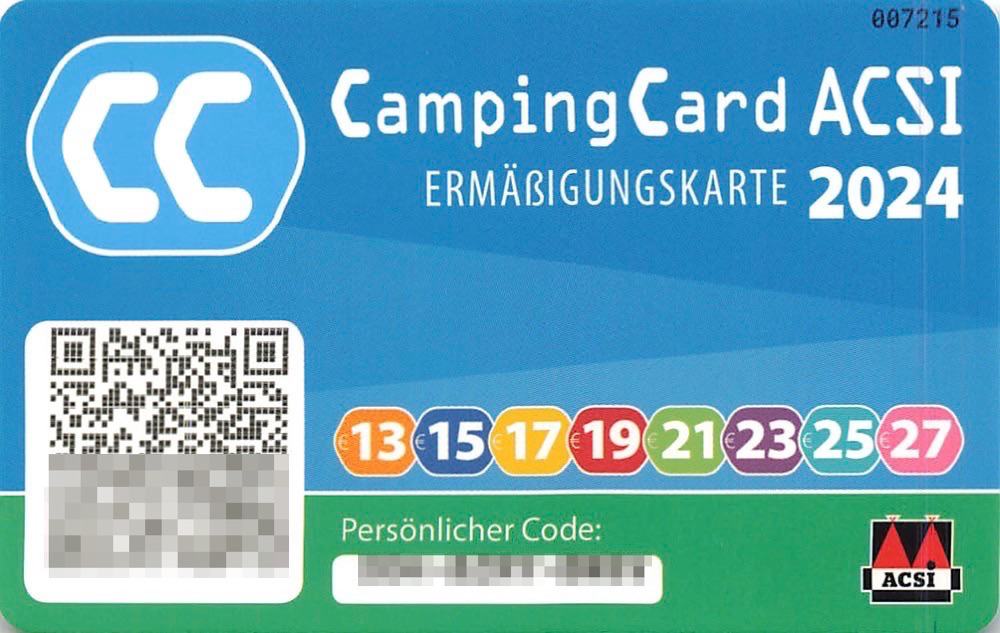 , ACSI Campingkarte CampingCard 2024