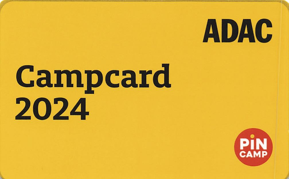 , ADAC Campingkarte Pincamp CampCard 2024