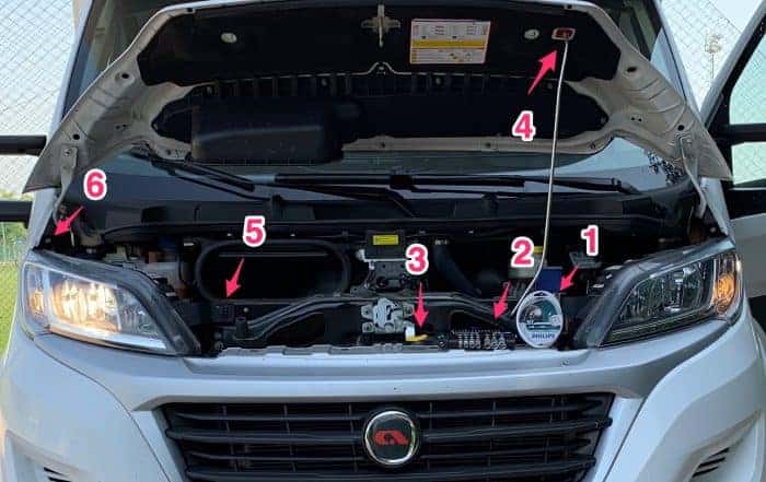 Adria_Motorraum_Defekte_H7_wechseln