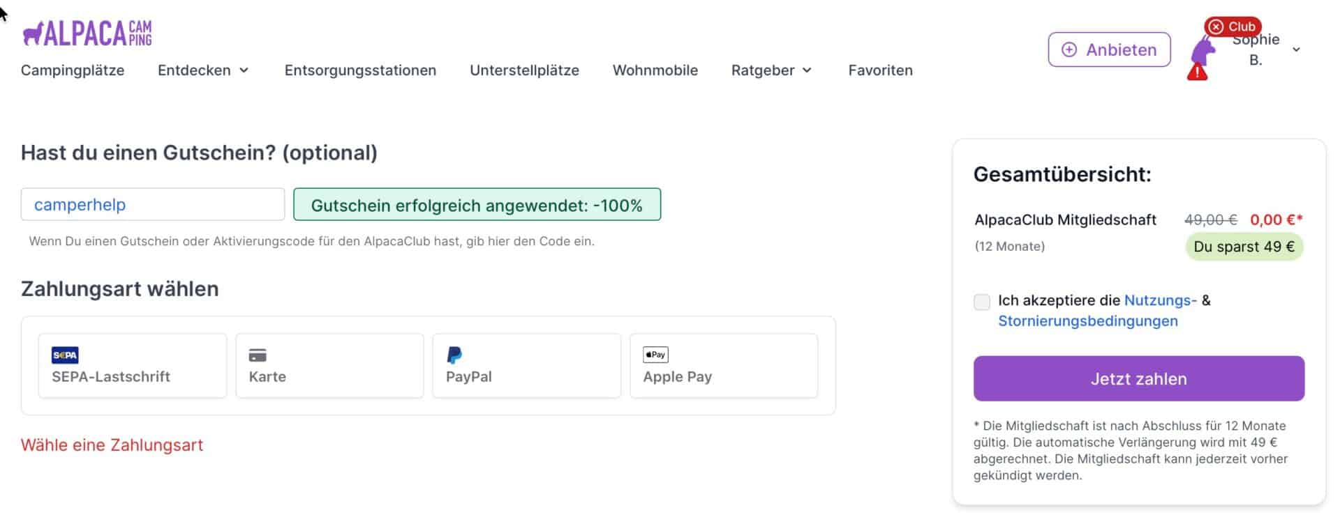 AlpacaCamping Alpacaclub Anmeldung , AlpacaCamping Alpacaclub Anmeldung
