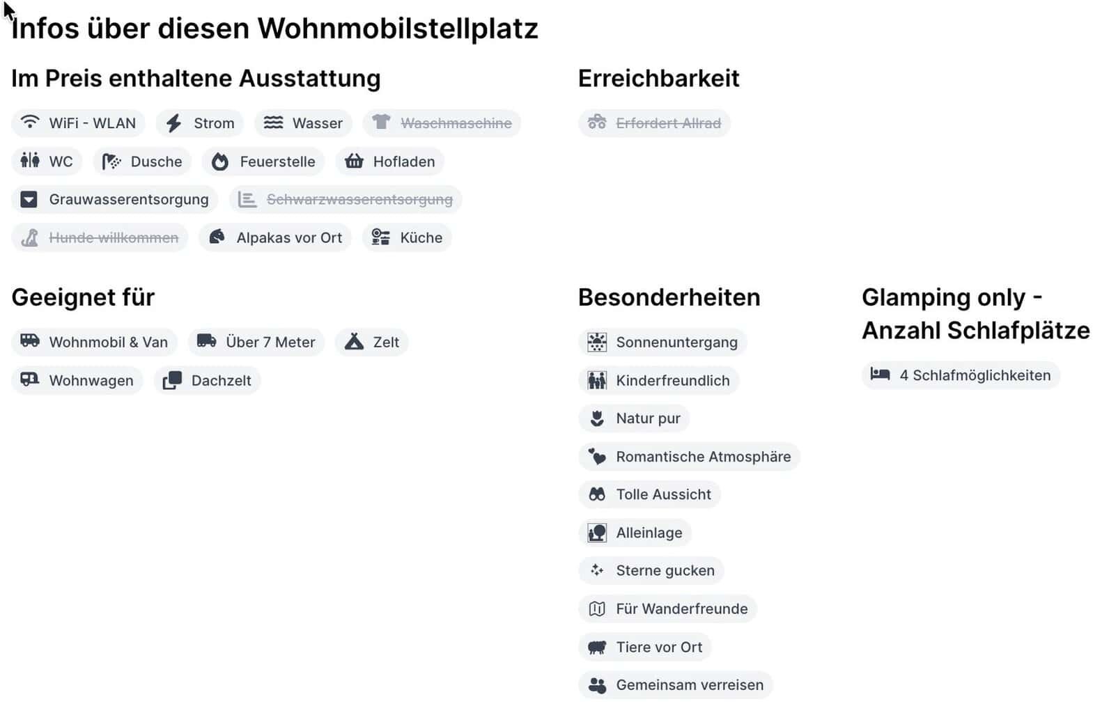 AlpacaCamping Billerhof Filterergebnisse , AlpacaCamping Billerhof Filterergebnisse
