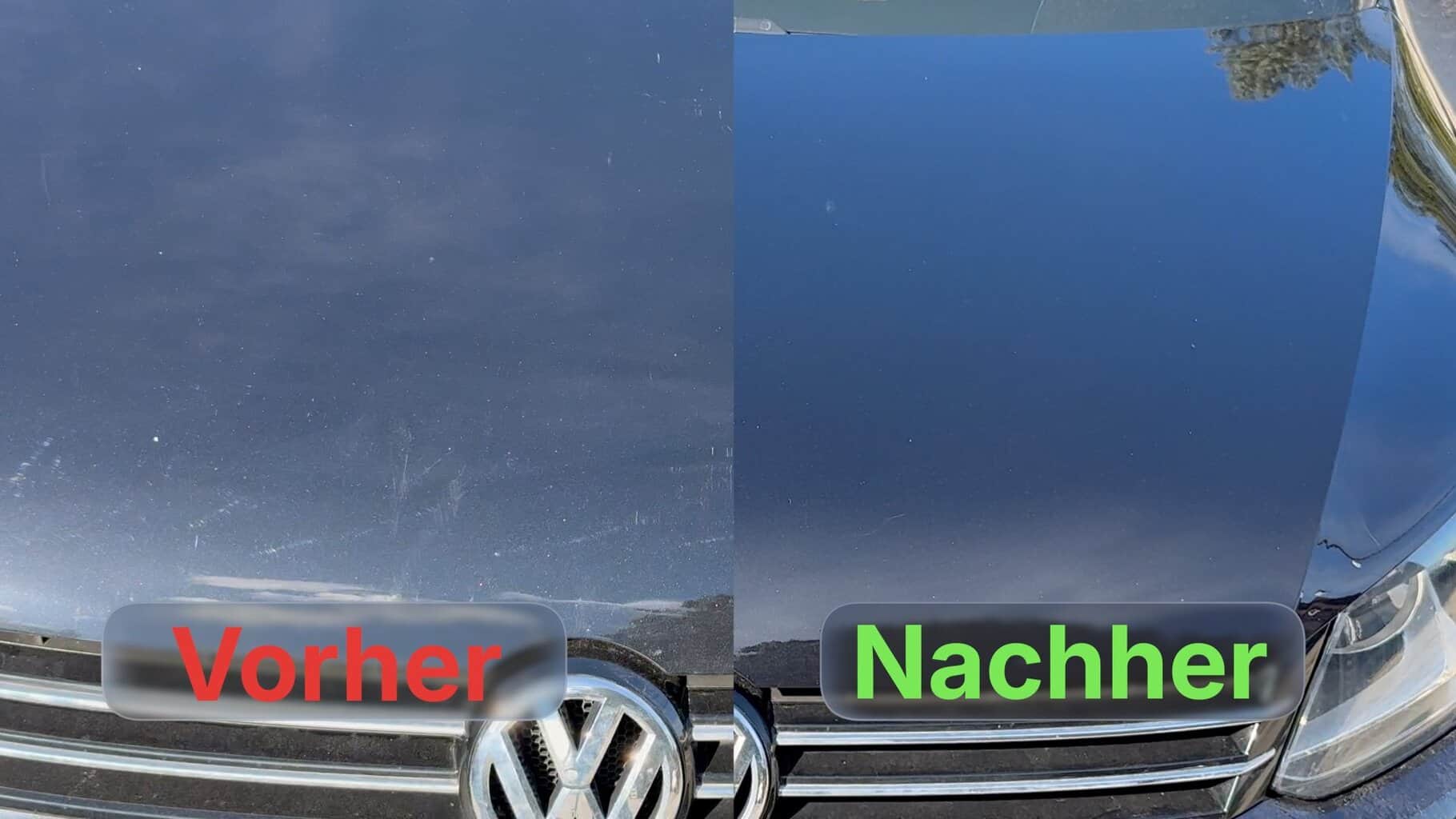Auto Politur vorher nachher , Auto Politur vorher nachher