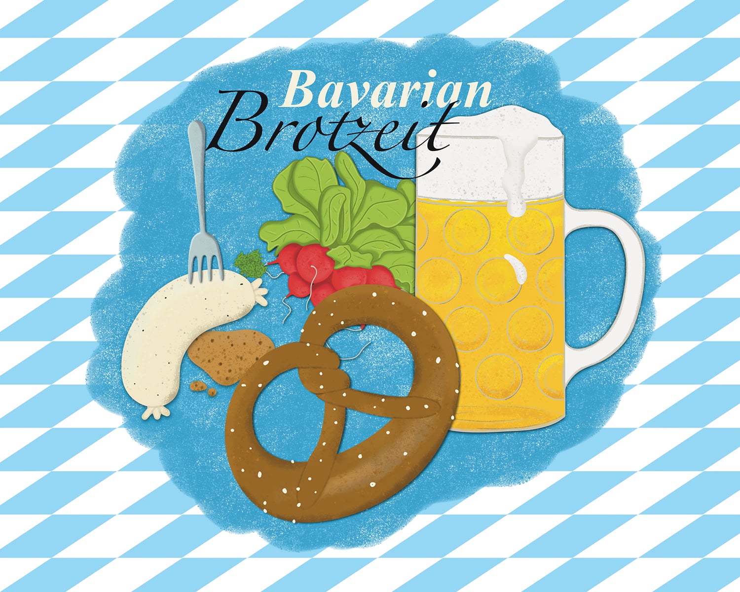 Bavarian Brotzeit Patchwork Pattern Kollektion Logo , Bavarian Brotzeit Patchwork Pattern Kollektion Logo