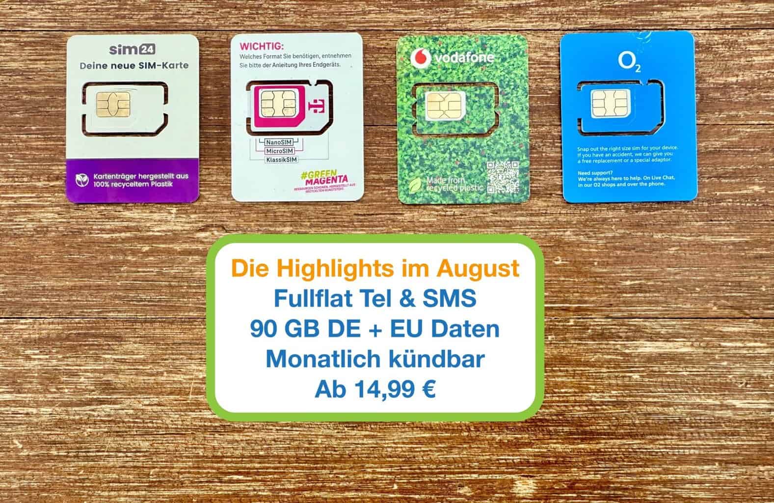 Helf Sim Beste SIM und eSIM Datentarife für mobiles Internet – August 2025 ...