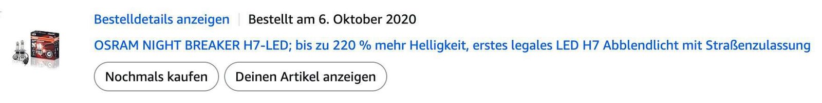 , Bestellung OSRAM NIGHTBREAKER LED GEN1