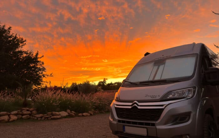 Camper Poessl 2Win Abendrot Marokko