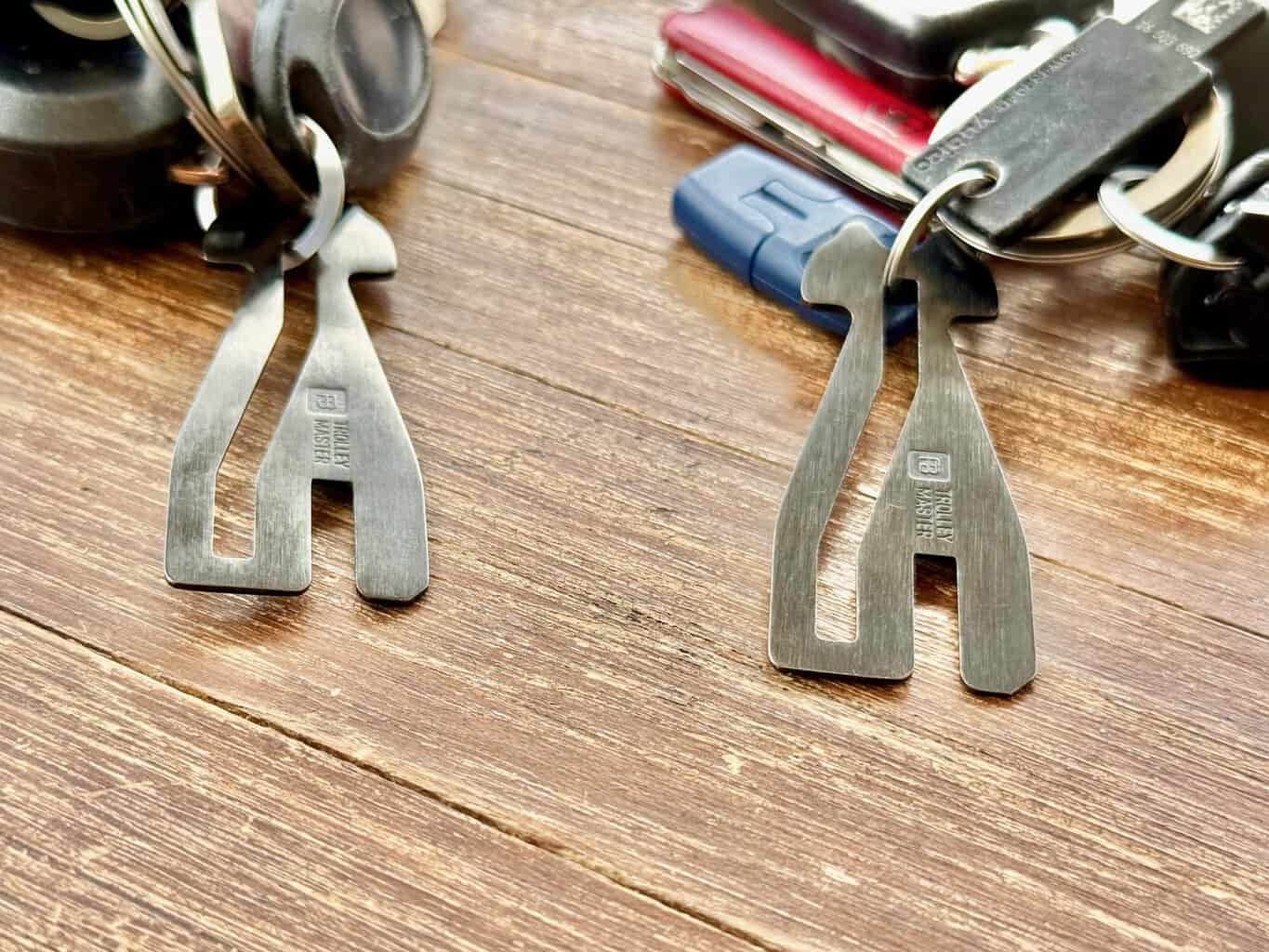 , Einkaufswagenlöser Einkaufswagenchip FABACH Trolley Master am Schlüsselbund