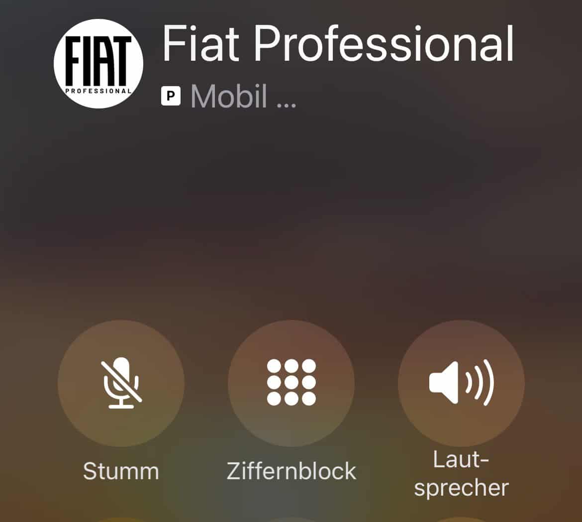 , Fiat Professional Service anrufen