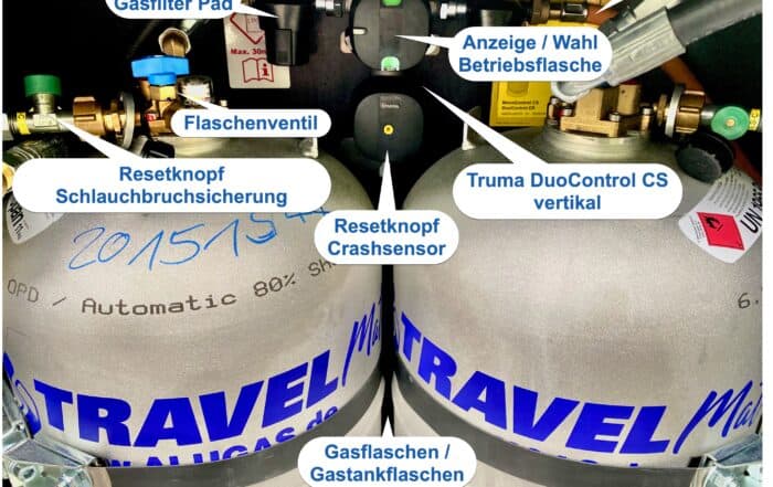 Gasprobleme erkennen und lösen mit Erstmaßnahmen Gasdruckregler Gasflaschen Reset Crashsensor