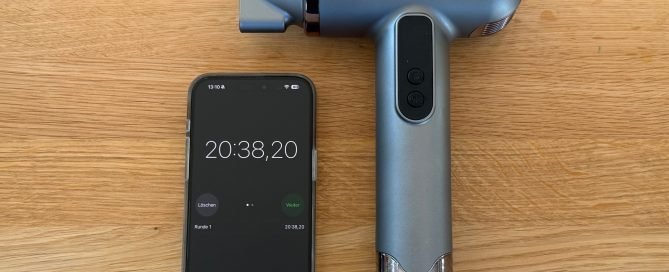 , Haarfön Akku Stufe 3 Hitze Stufe 1 Gebläse über 20 Minuten Laufzeit