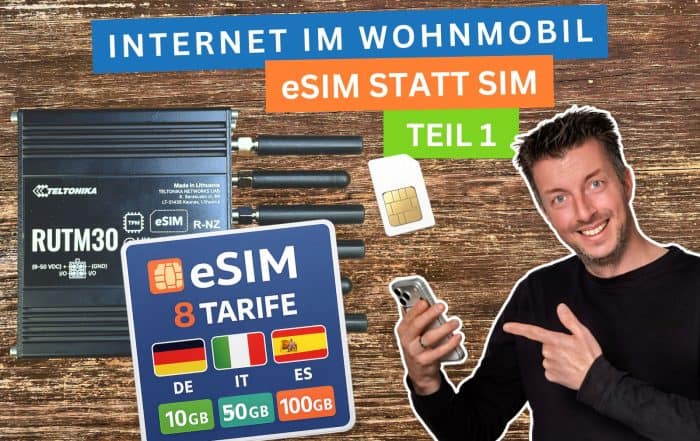 Internet-Router mit eSIM im Wohnmobil