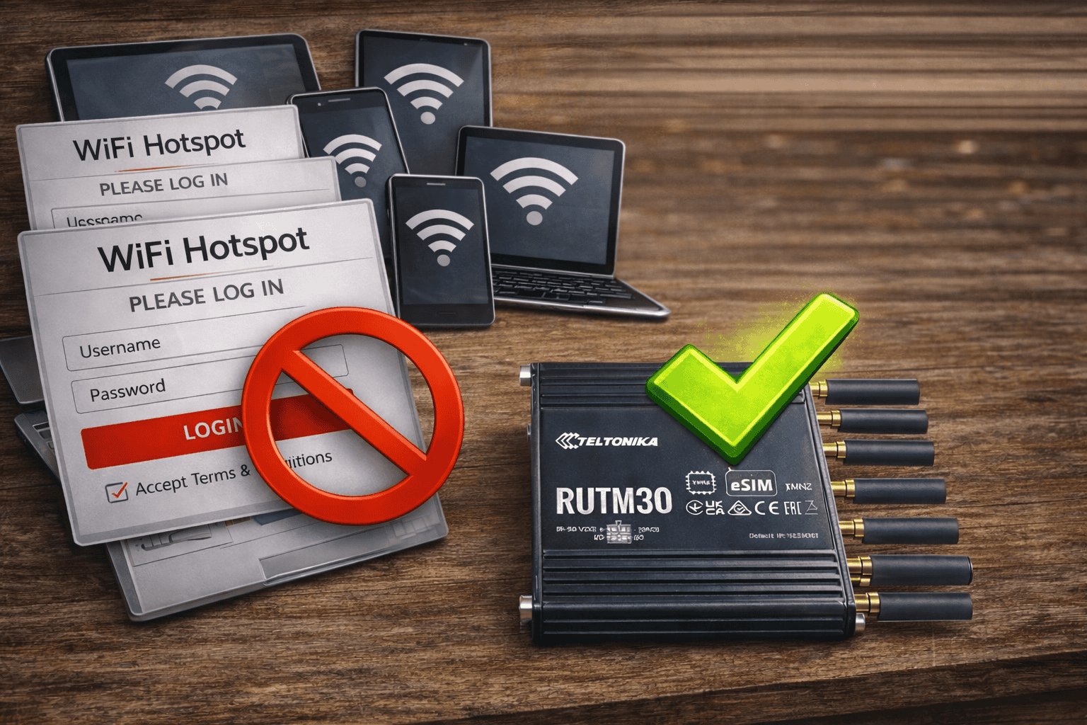 Internet Router Teltonika und Captive Portal funktioniert , Internet Router Teltonika und Captive Portal funktioniert