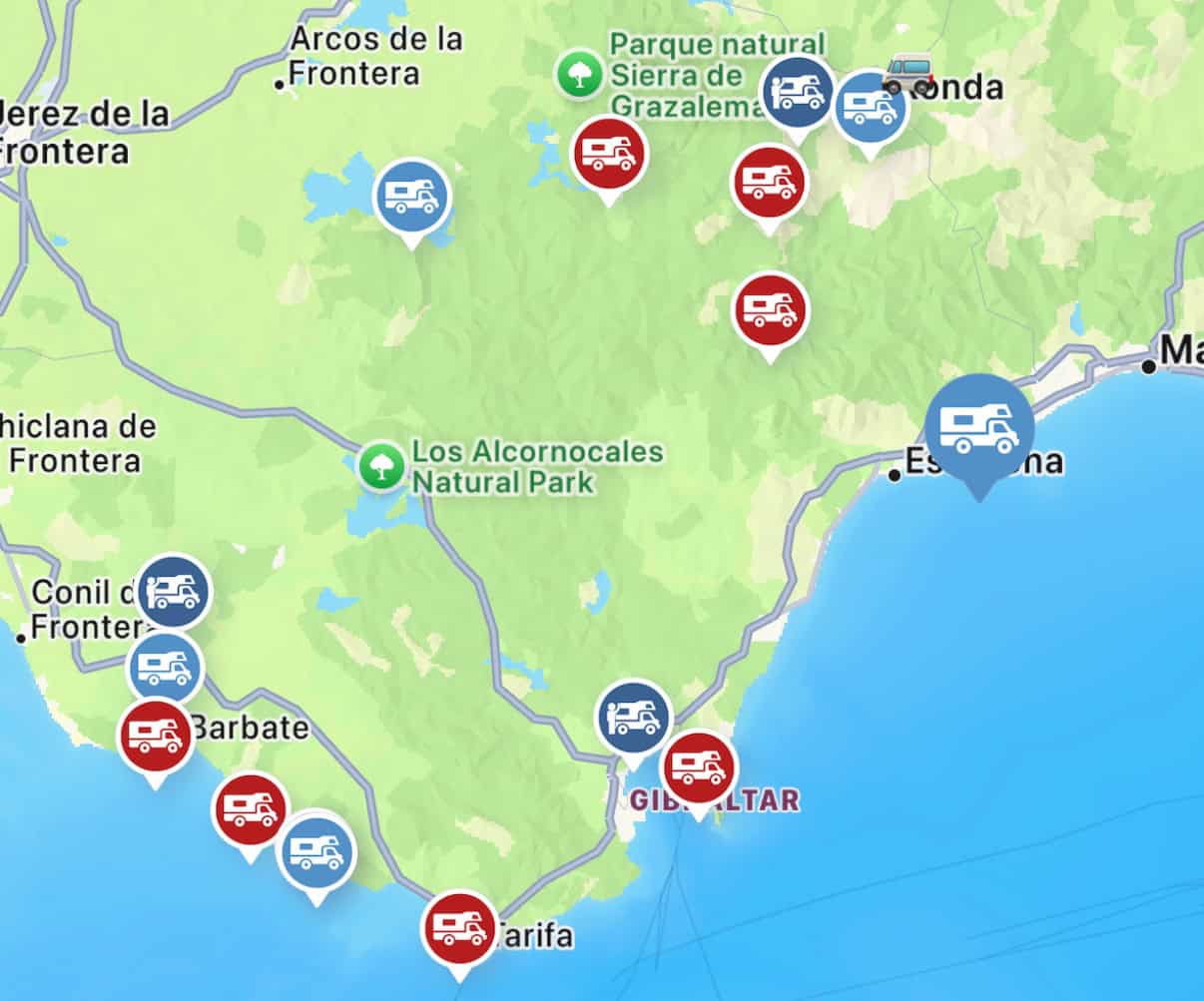 Kostenpflichtige Stellplaetze Tarifa , Kostenpflichtige Stellplaetze Tarifa