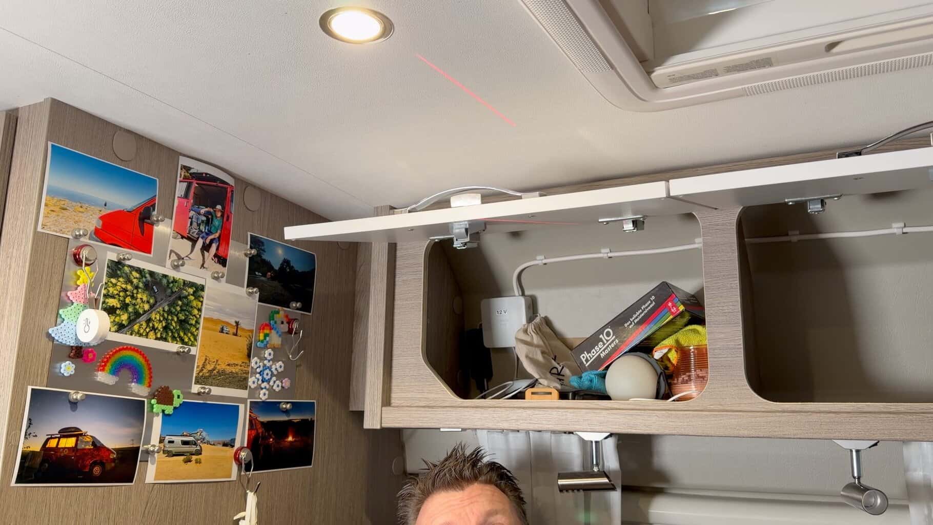 Laser check im Staukasten , Laser check im Staukasten