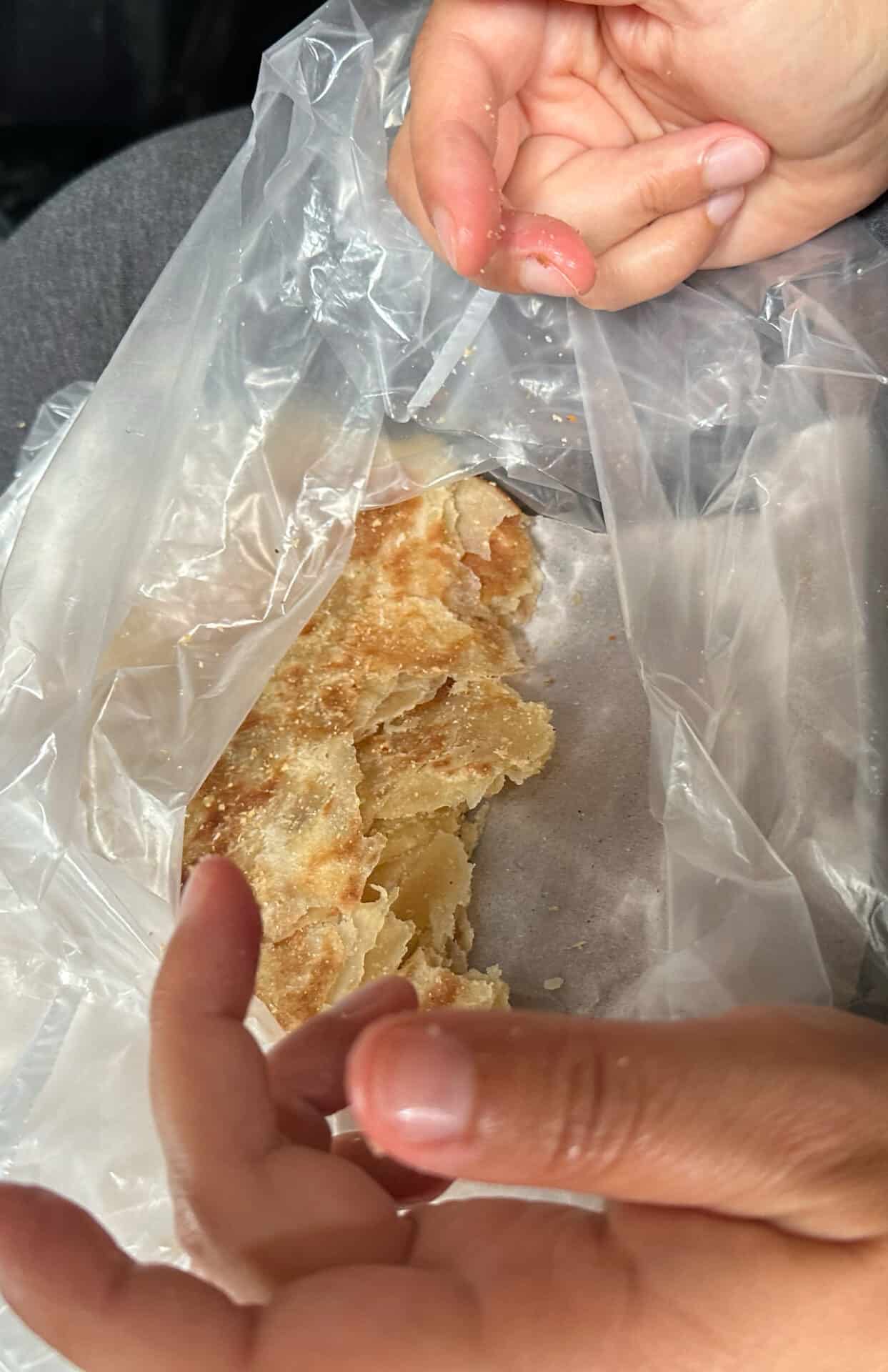 Marokko Fladenbrot Msmen Hand , Marokko Fladenbrot Msmen Hand