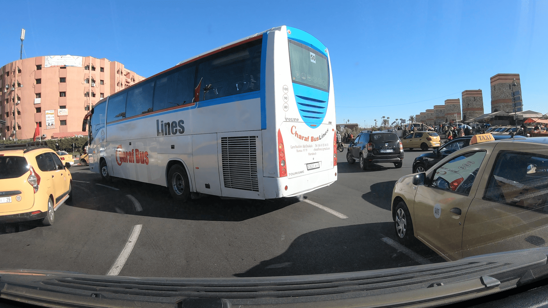 Marokko Kreisverkehr Marrakesch , Marokko Kreisverkehr Marrakesch