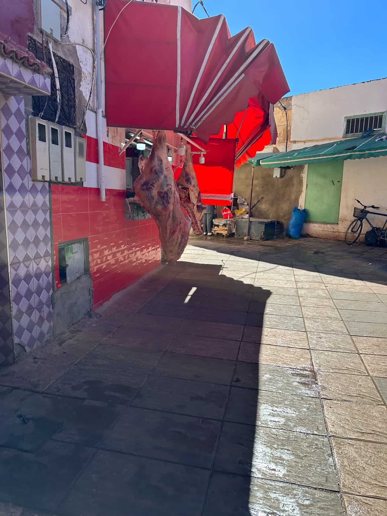 Marokko Metzger Fleischwaren seite , Marokko Metzger Fleischwaren seite