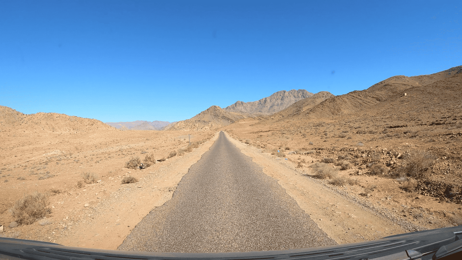 Marokko einspurige Landstrasse , Marokko einspurige Landstrasse