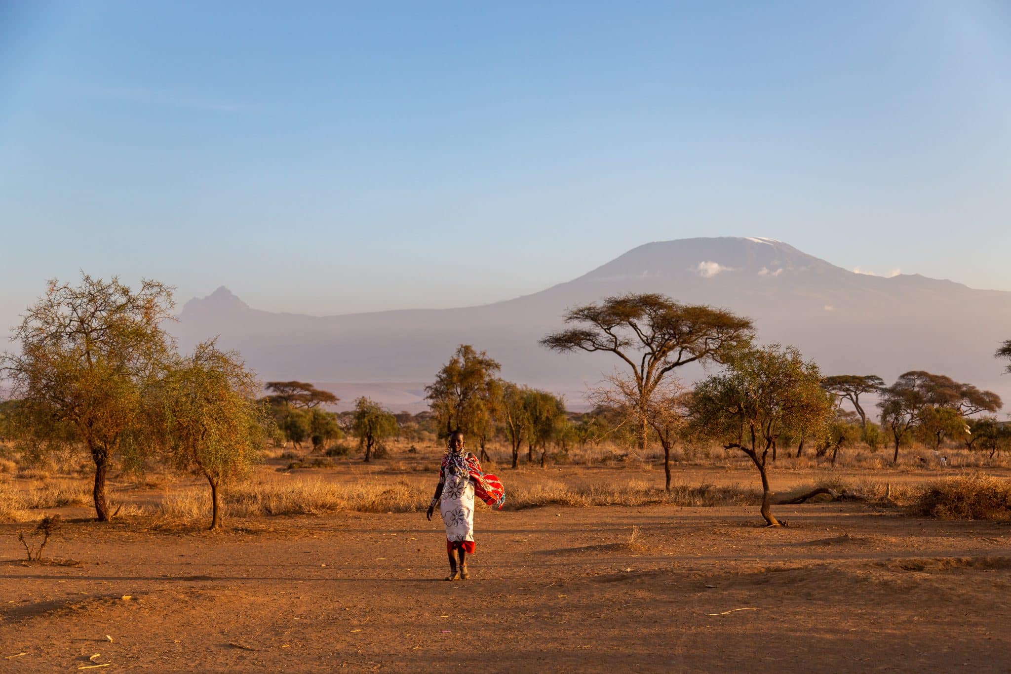 Massai vor Kilimandscharo , Massai vor Kilimandscharo