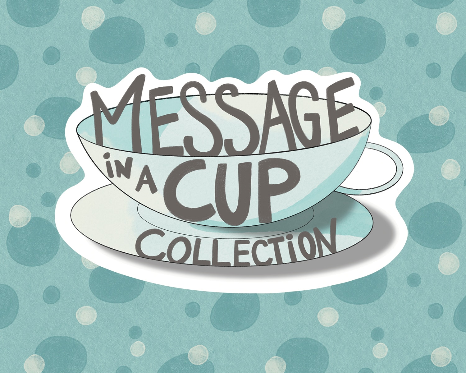 Message in a Cup Tee Pattern Kollektion Logo , Message in a Cup Tee Pattern Kollektion Logo