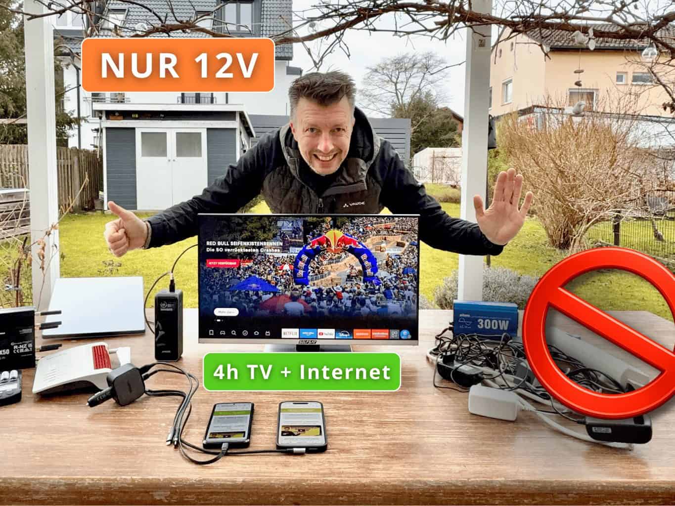 Nur 12 Volt 1600 1200 Nur 12 Volt: TV und Router im Wohnmobil ohne 230-Volt-Netz
