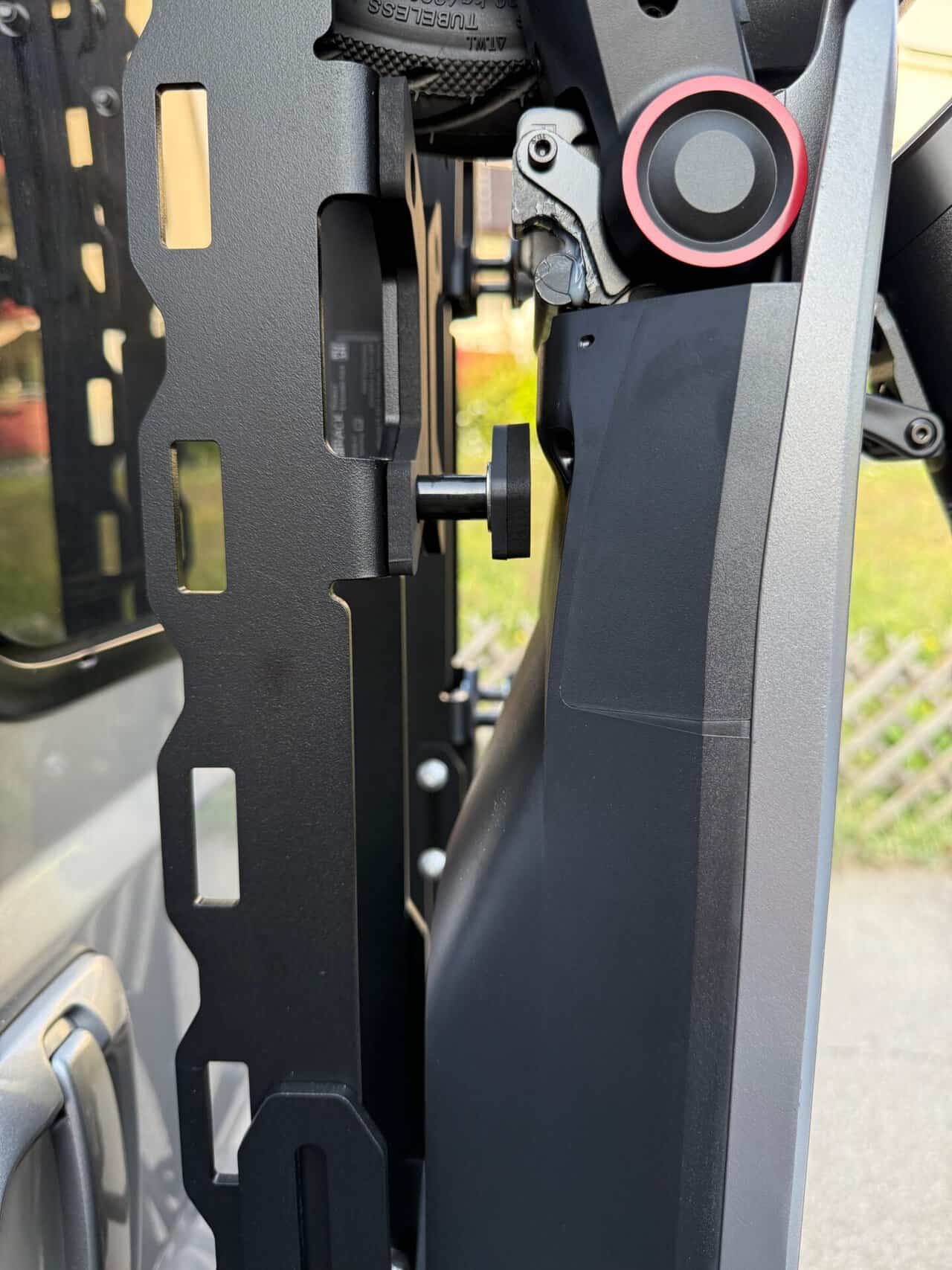 PUSHrack E Scooter Traeger Abstand zu gross , PUSHrack E Scooter Traeger Abstand zu gross