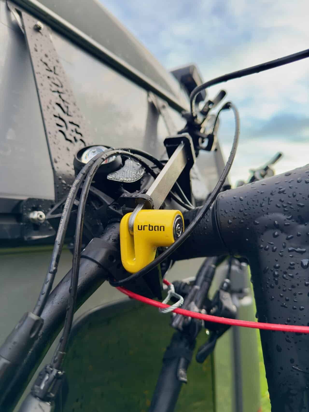 Pushrack mit Urban Bremsscheibenschloss , Pushrack mit Urban Bremsscheibenschloss