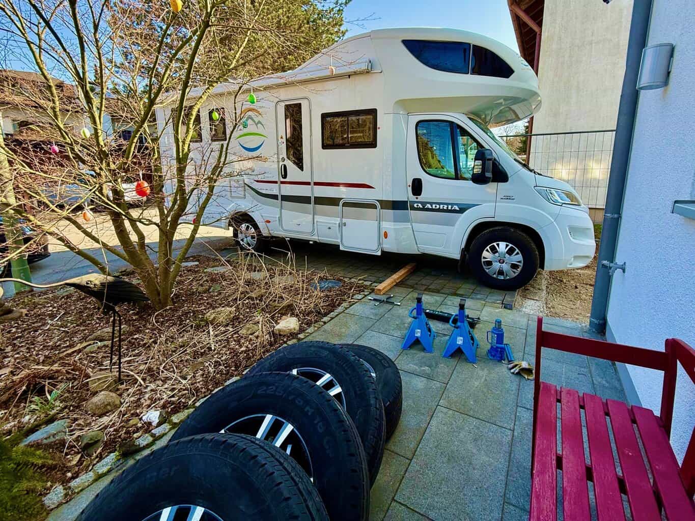 Reifen am Wohnmobil selbst wechseln , Reifen am Wohnmobil selbst wechseln