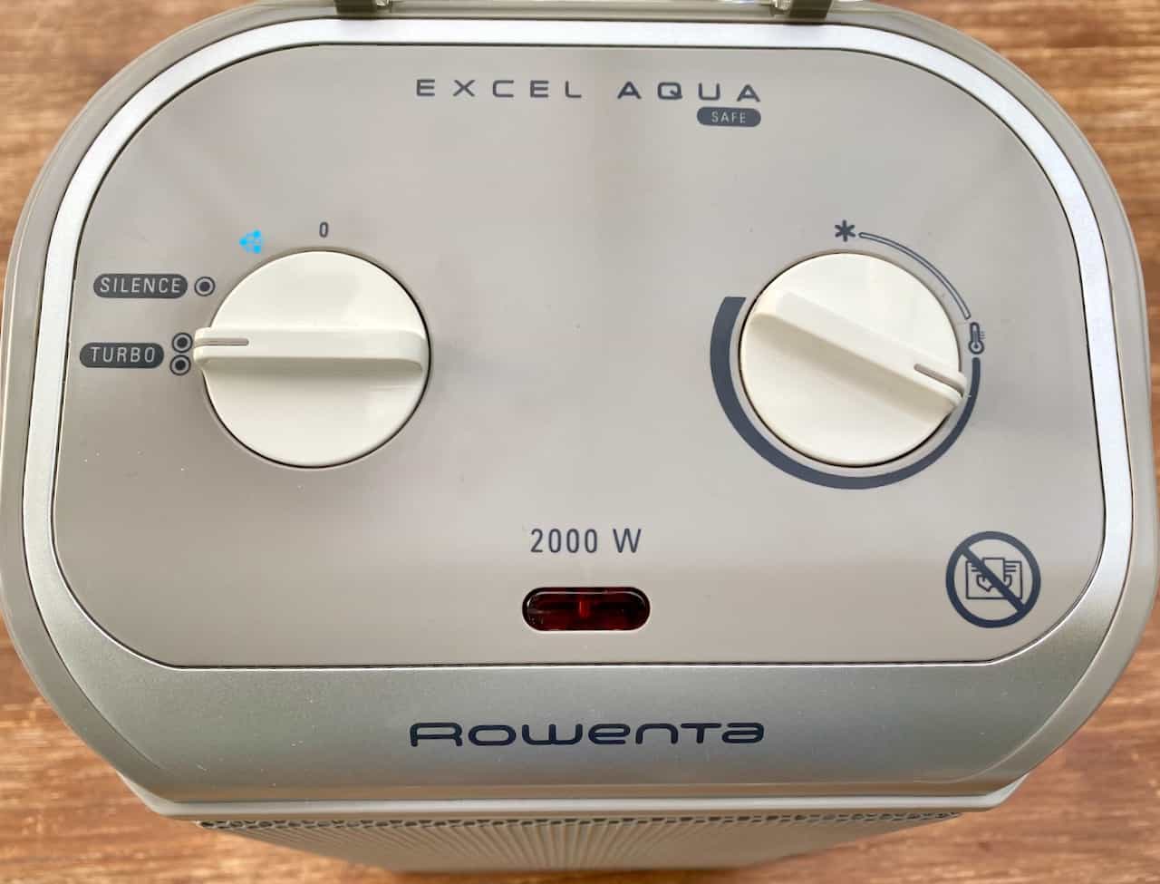Rowenta-SO9280-Excel-Aqua-Safe-Keramik-Heizlüfter-Bedienelemente
