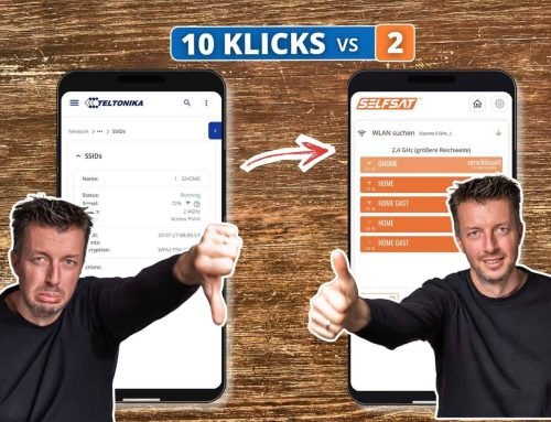 Teltonika Internet Router mit SELFSAT Software im Wohnmobil