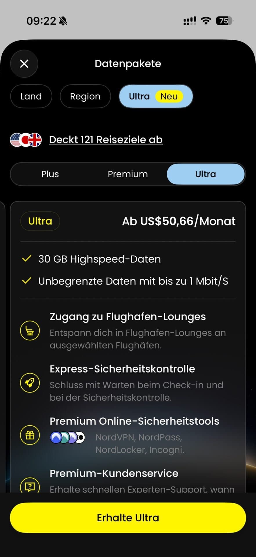 Saily Ultra Plan , Saily Ultra Plan