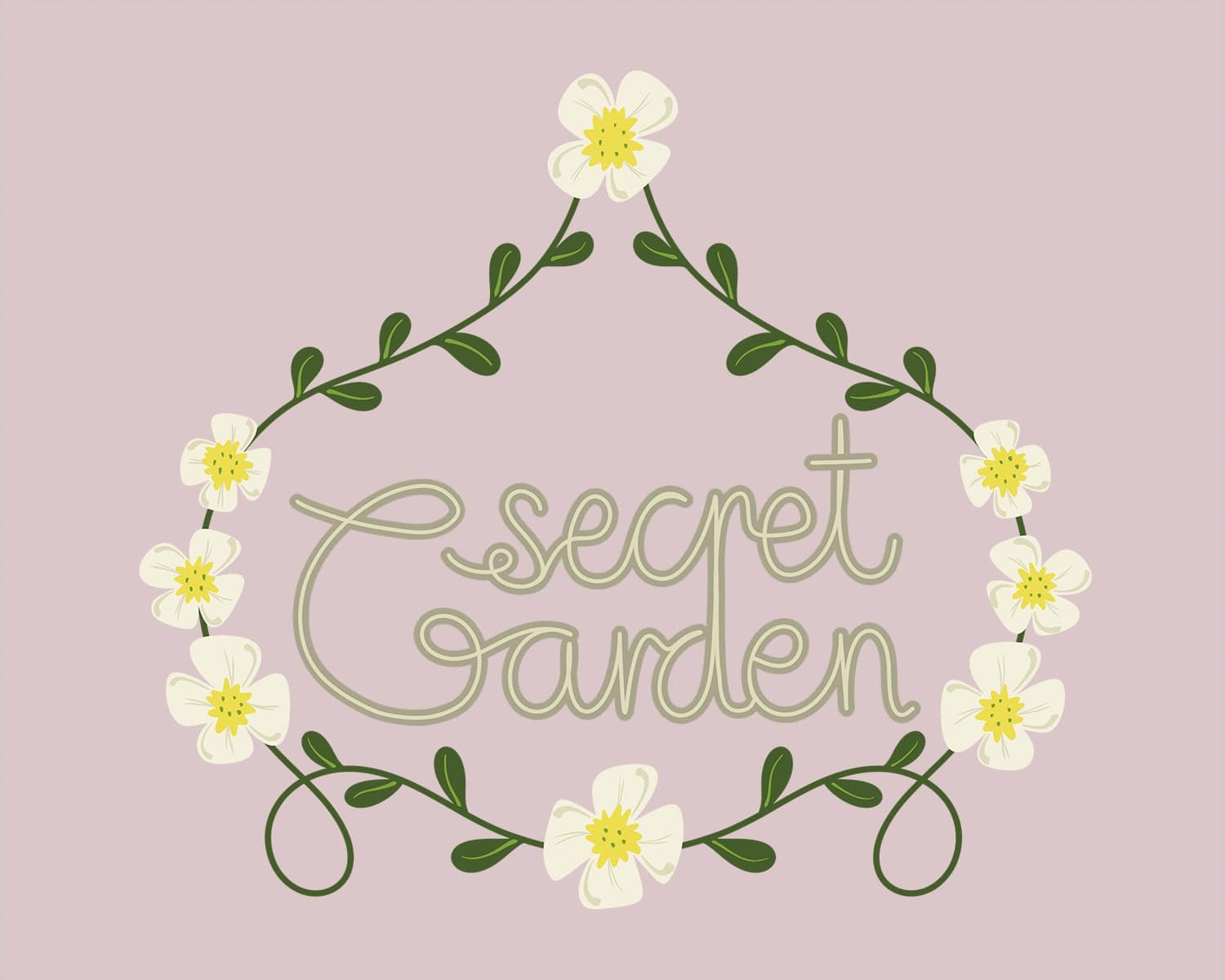 Secret Garden Blumen Pattern Kollektion Logo , Secret Garden Blumen Pattern Kollektion Logo