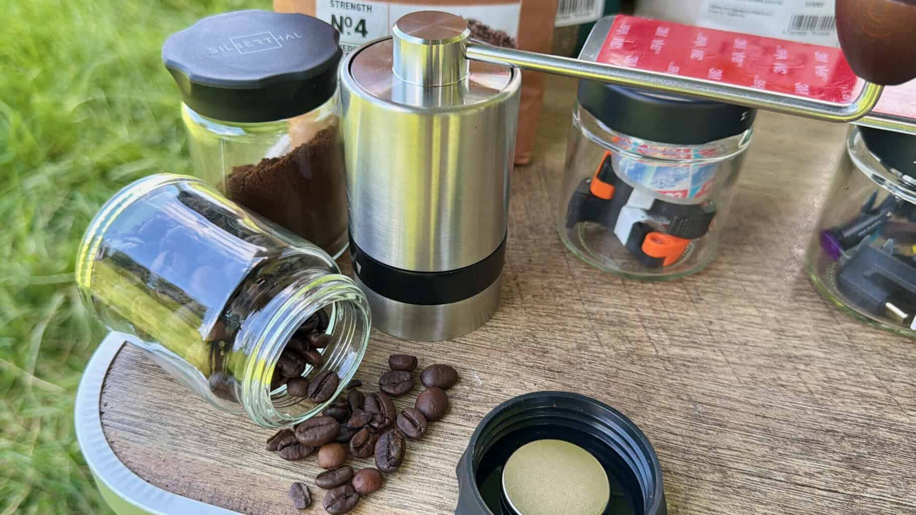 Silberthal Kaffeemühle Mühlenglas , Silberthal Kaffeemühle Mühlenglas