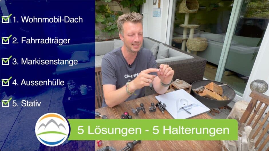 Starlink Mini 5 Halterungen fürs Wohnmobil Dach Fahrradträger Markise Aussenhülle oder Stativ Alternative