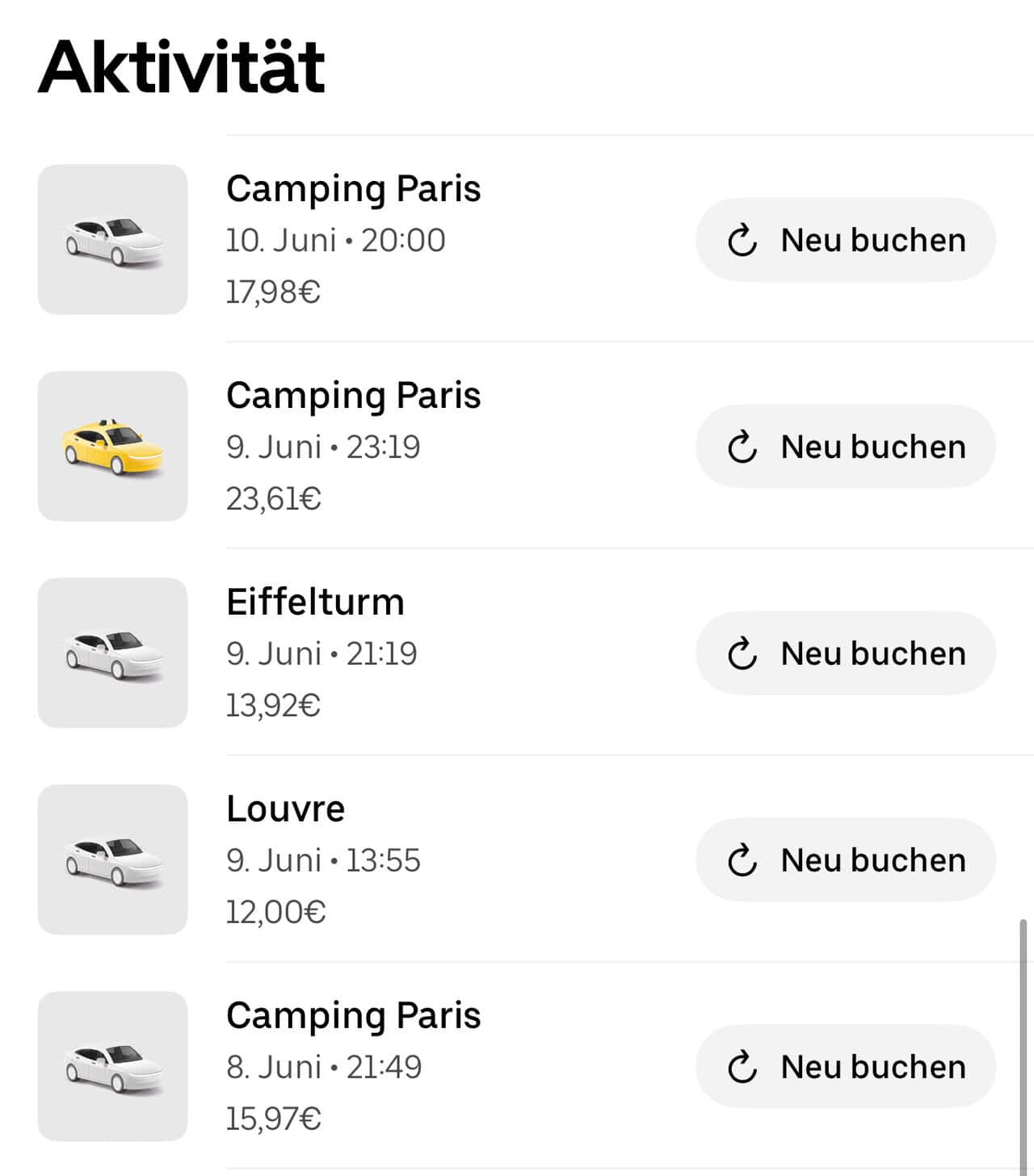 Uber Aktiviäten Paris oft günstiger als Öffentlicher Nahverkehr , Uber Aktiviäten Paris oft günstiger als Öffentlicher Nahverkehr