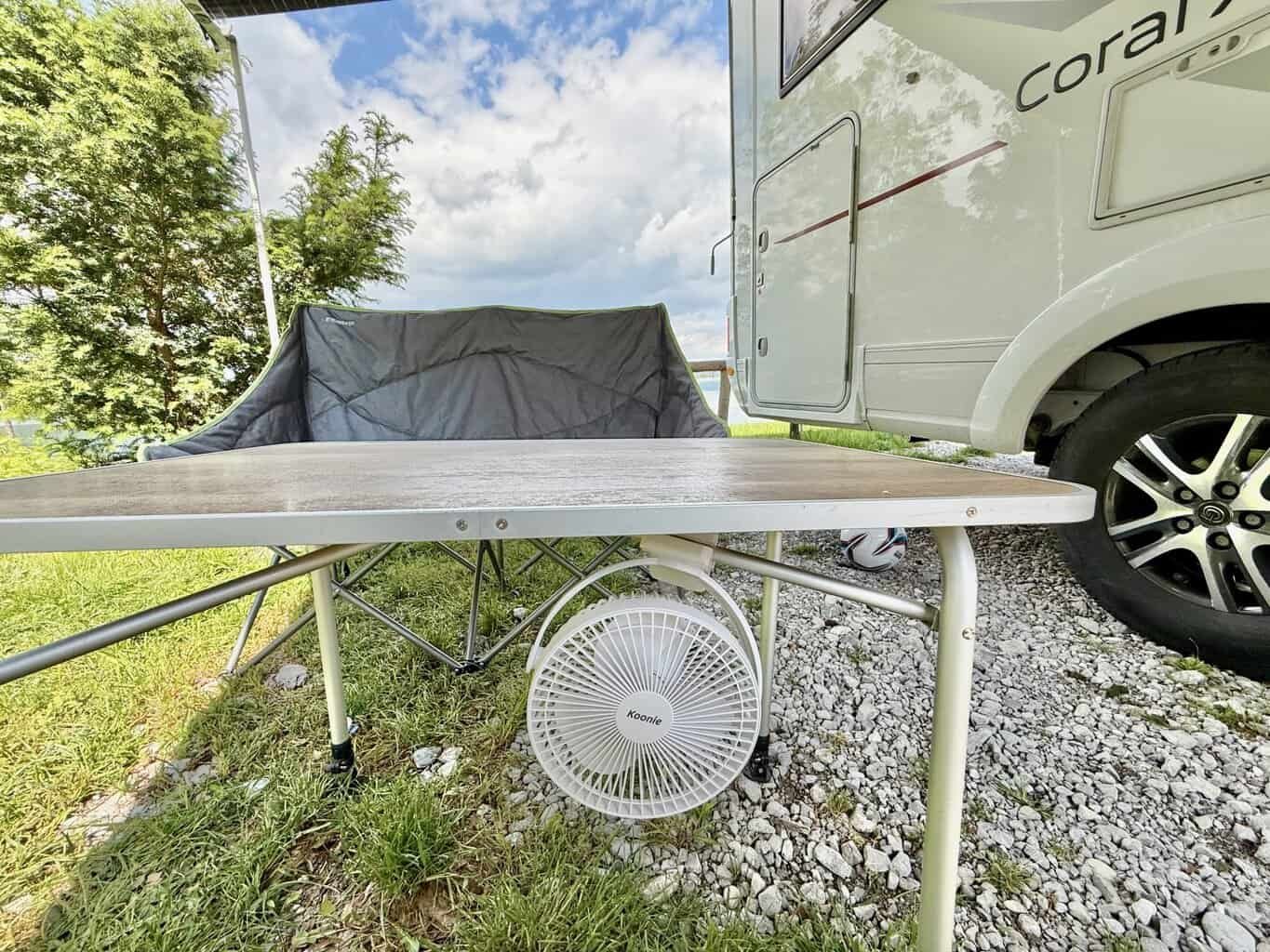 Ventilator Camping Koonie Befestigung Wohnmobil Tisch , Ventilator Camping Koonie Befestigung Wohnmobil Tisch