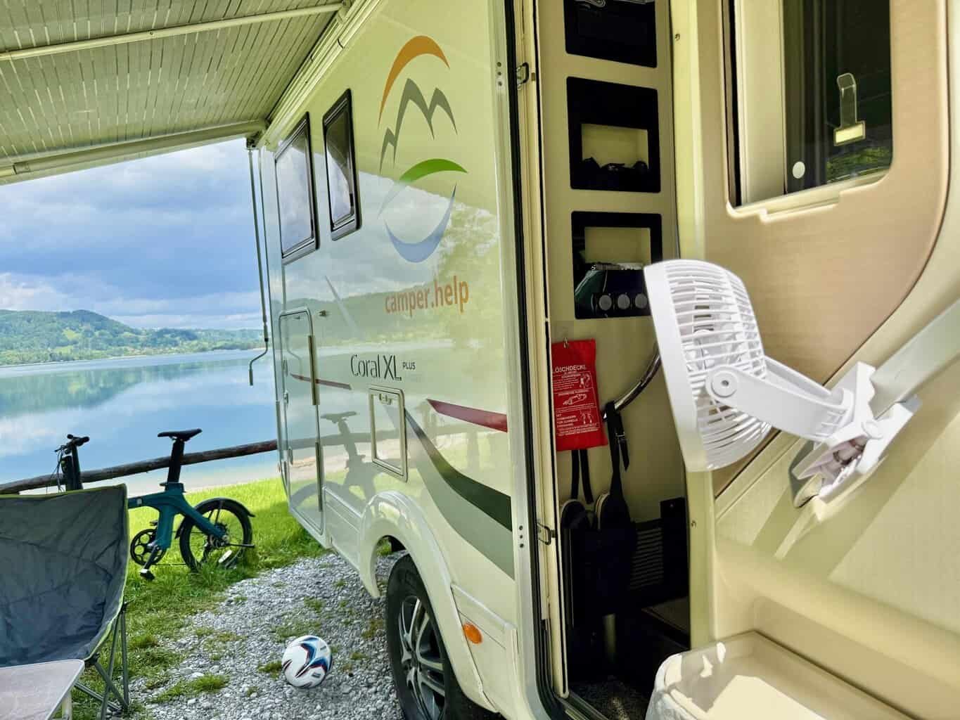 Ventilator Camping Koonie Befestigung Wohnmobiltür , Ventilator Camping Koonie Befestigung Wohnmobiltür