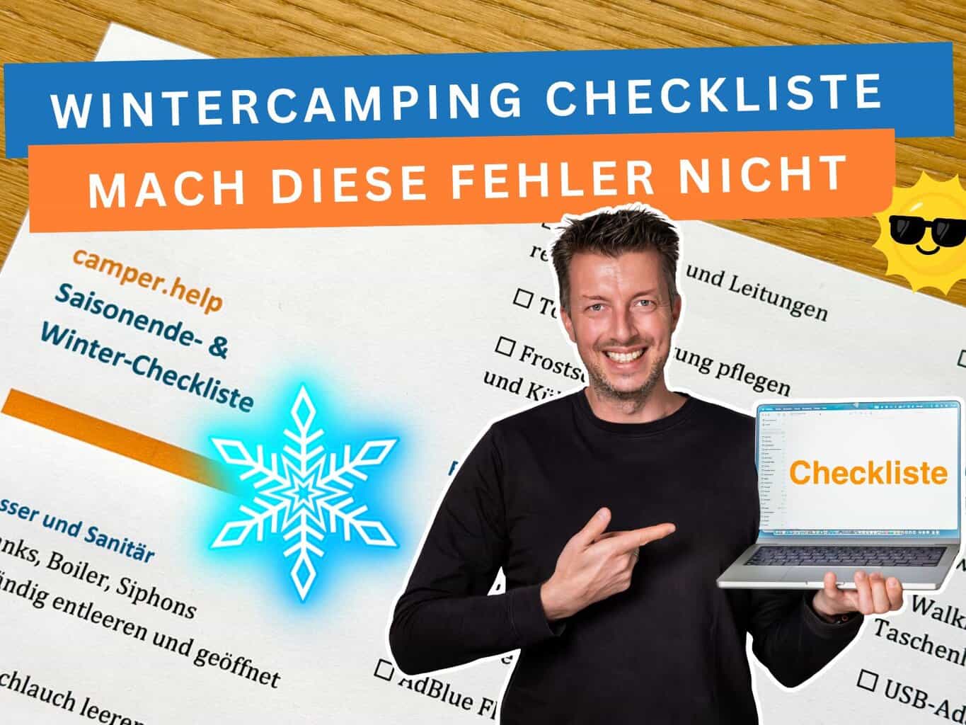 Saisonende oder Wintercamping - Diese Checkliste hilft dir weiter, Winter Checkliste 1600 1200