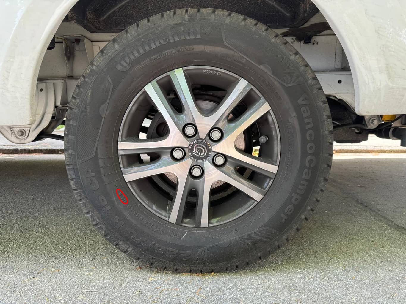 Wohnmobil Fiat Ducato Reifen Serie markiert , Wohnmobil Fiat Ducato Reifen Serie markiert