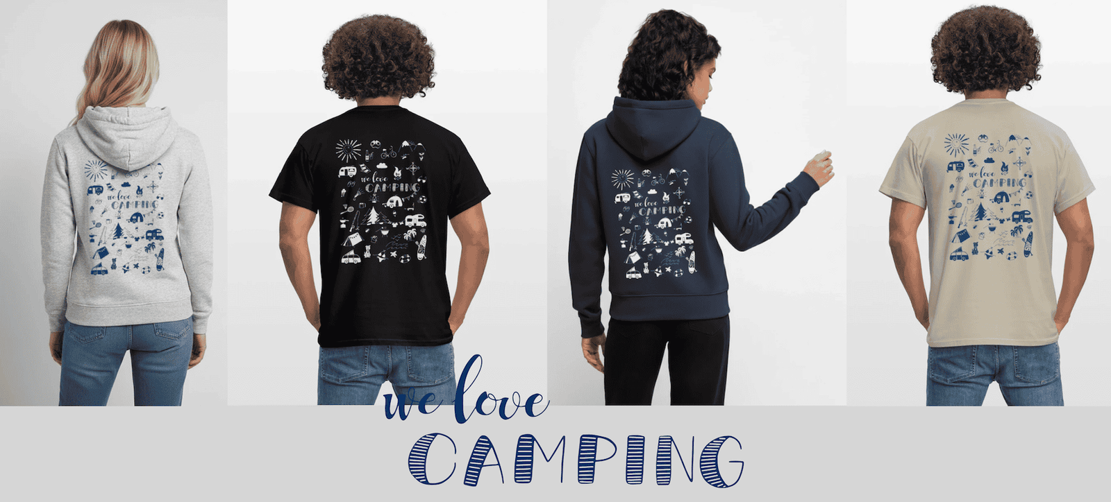 , camperloveshop we love Camping Icons Shirt