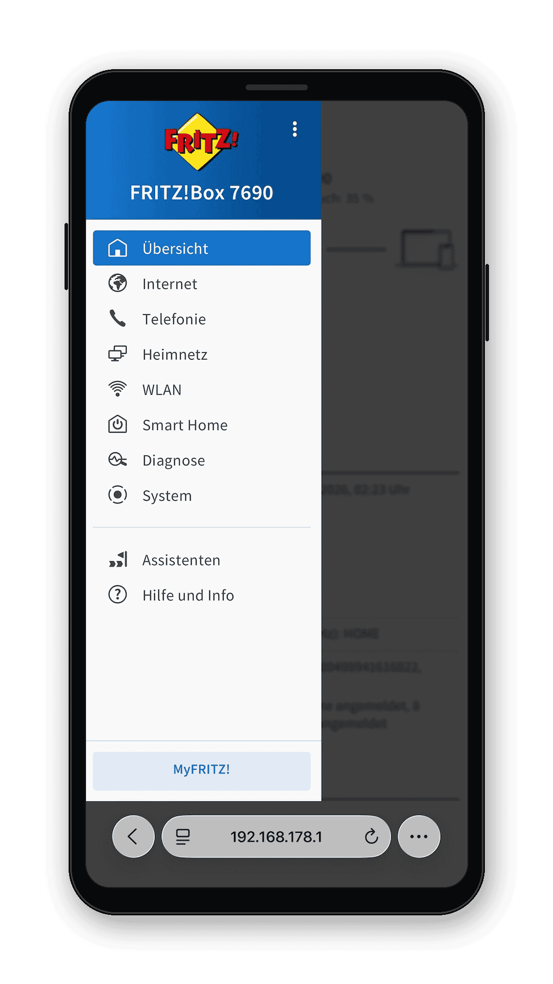 fritzbox screenshot smartphone frame , fritzbox screenshot smartphone frame