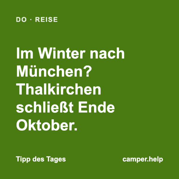 Im Winter nach München? Thalkirchen schließt Ende Oktober.